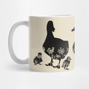 Floral Ducks Mug